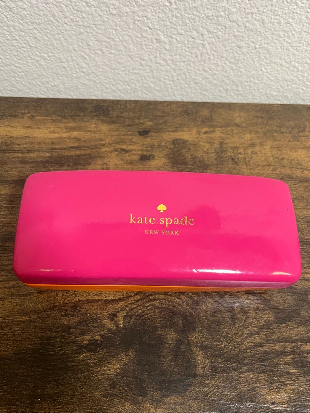 kate spade Hot Pink and Orange Hard Shell Eyewear Case